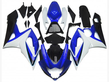 2005-2006 Gloss Blue and White with red logo Suzuki GSXR 1000 Motorcycle Fairings Canada