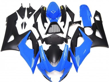 2005-2006 Gloss Blue with Yellow Logos Suzuki GSXR 1000 Motorcycle Fairings Canada