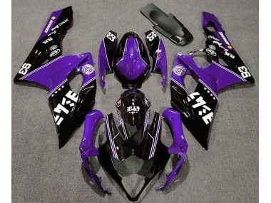 2005-2006 Gloss Purple and Black Custom Suzuki GSXR 1000 Motorcycle Fairings Canada