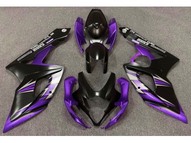 2005-2006 Matte Black and Purple Suzuki GSXR 1000 Motorcycle Fairings Canada