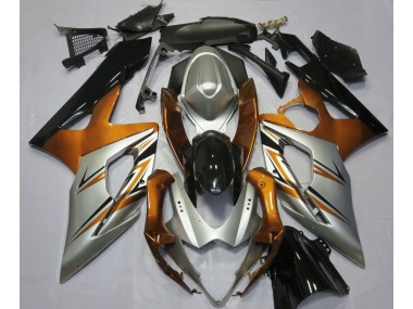 2005-2006 Orange Silver and Black Suzuki GSXR 1000 Motorcycle Fairings Canada