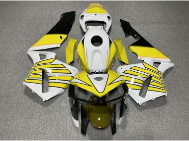 2005-2006 Yellow and White Wings Honda CBR600RR Motorcycle Fairings Canada