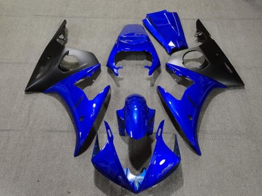 2003-2005 Gloss Blue & Black Yamaha R6 Motorcycle Fairings Canada