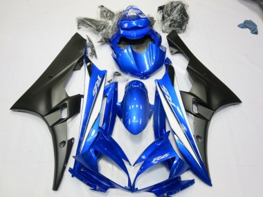 2006-2007 Blue Matte Black Yamaha R6 Motorcycle Fairings Canada