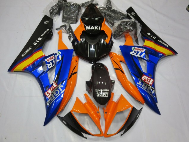 2006-2007 Blue Orange Yamaha R6 Motorcycle Fairings Canada