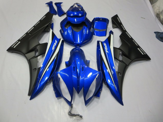 2006-2007 Blue and Black Design Yamaha R6 Motorcycle Fairings Canada