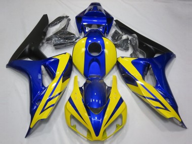 2006-2007 Blue and Yellow Honda CBR1000RR Motorcycle Fairings Canada