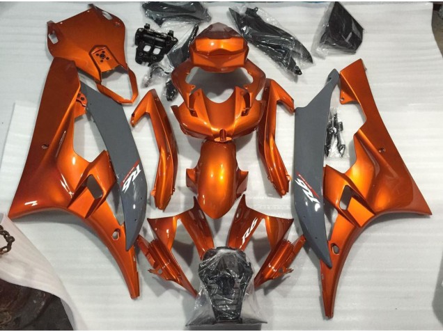 2006-2007 Burnt Orange and Nardo Yamaha R6 Motorcycle Fairings Canada