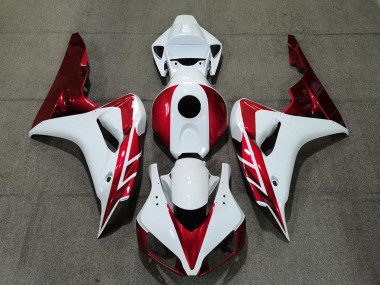 2006-2007 Candy Red and White Honda CBR1000RR Motorcycle Fairings Canada