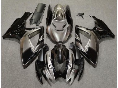 2006-2007 Dark Silver and Black Suzuki GSXR 600-750 Motorcycle Fairings Canada