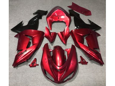 2006-2007 Gloss Red Kawasaki ZX10R Motorcycle Fairings Canada