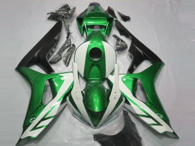 2006-2007 Gloss White and Green Honda CBR1000RR Motorcycle Fairings Canada