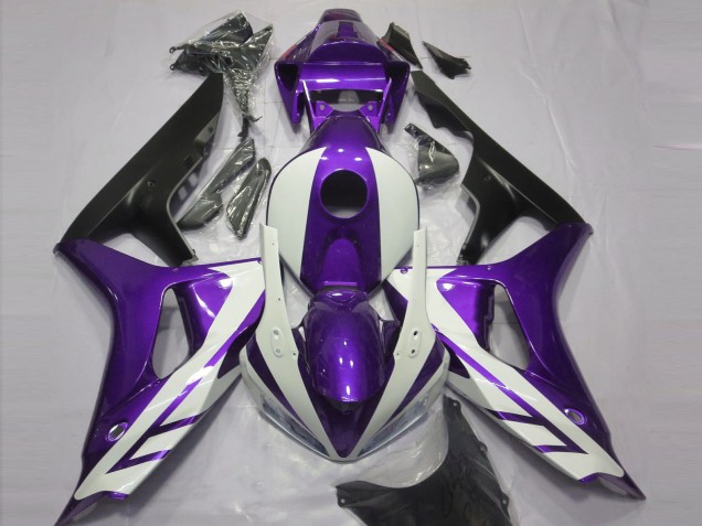 2006-2007 Gloss White and Purple Honda CBR1000RR Motorcycle Fairings Canada