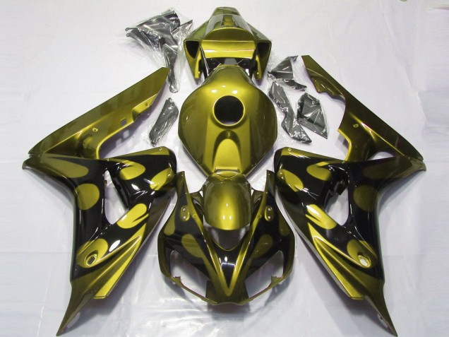 2006-2007 Gloss Yellow and Black Honda CBR1000RR Motorcycle Fairings Canada