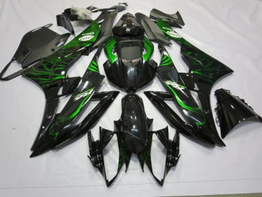 2006-2007 Green Flame Yamaha R6 Motorcycle Fairings Canada