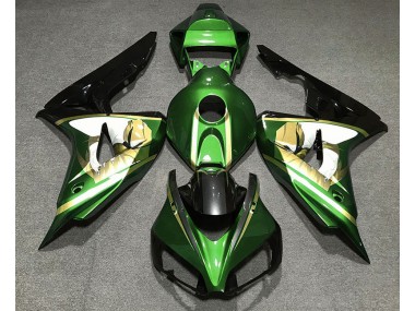 2006-2007 Green & Gold Honda CBR1000RR Motorcycle Fairings Canada