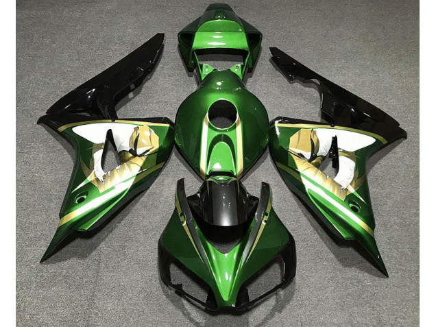 2006-2007 Green & Gold Honda CBR1000RR Motorcycle Fairings Canada