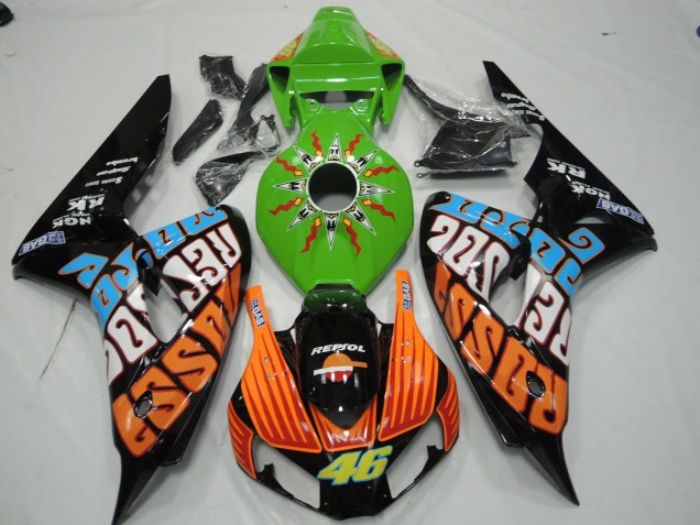 2006-2007 Green Rossi Honda CBR1000RR Motorcycle Fairings Canada