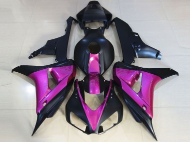 2006-2007 Matte Black & Pink Honda CBR1000RR Motorcycle Fairings Canada