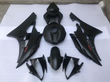 2006-2007 Matte Black Plain Yamaha R6 Motorcycle Fairings Canada