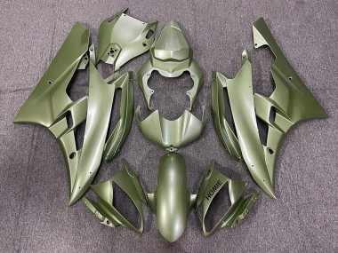 2006-2007 Matte Green Yamaha R6 Motorcycle Fairings Canada