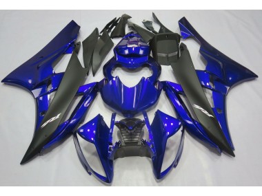 2006-2007 Metallic Blue & Black Yamaha R6 Motorcycle Fairings Canada