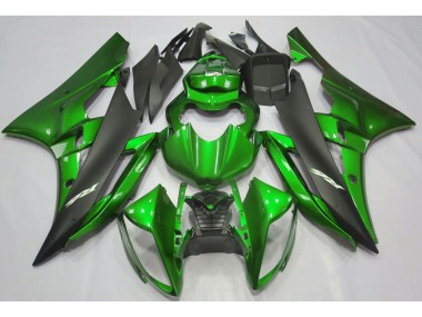 2006-2007 Metallic Green & Black Yamaha R6 Motorcycle Fairings Canada