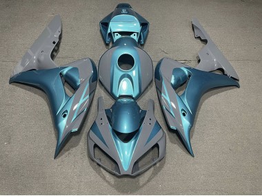 2006-2007 Nardo Grey and Light Blue Honda CBR1000RR Motorcycle Fairings Canada