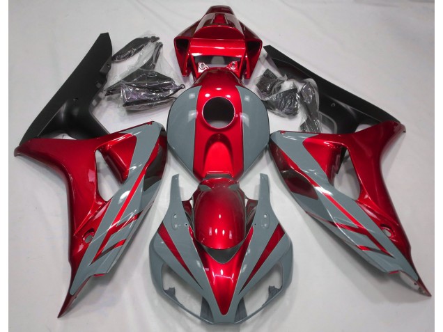 2006-2007 Nardo Grey and Red Honda CBR1000RR Motorcycle Fairings Canada