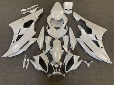 2006-2007 Pearl White Yamaha R6 Motorcycle Fairings Canada