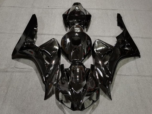 2006-2007 Plain Gloss Black Honda CBR1000RR Motorcycle Fairings Canada