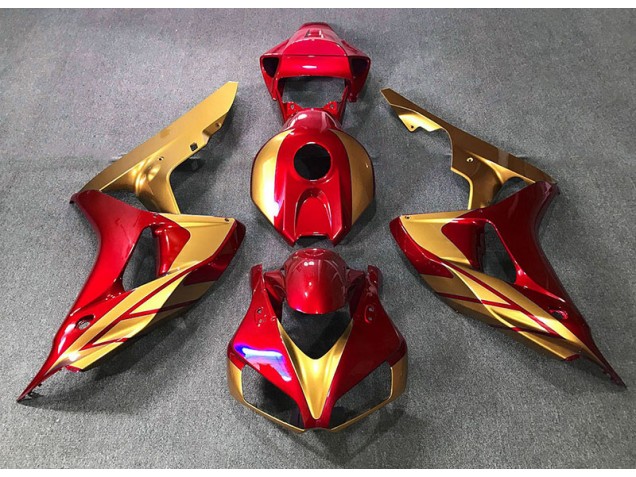 2006-2007 Red & Gold Honda CBR1000RR Motorcycle Fairings Canada