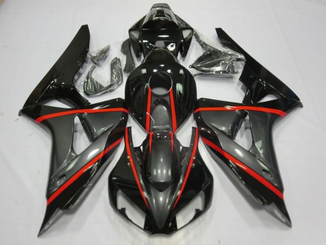 2006-2007 Silver and Black Honda CBR1000RR Motorcycle Fairings Canada