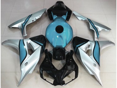 2006-2007 Silver and Light Blue Custom Honda CBR1000RR Motorcycle Fairings Canada