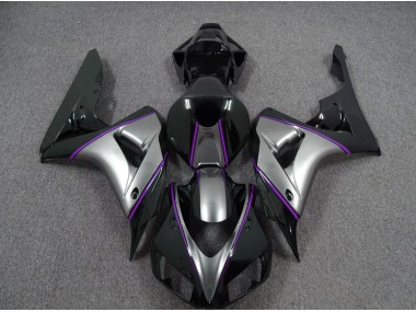 2006-2007 Silver with Dark Purple Pin Stripe Honda CBR1000RR Motorcycle Fairings Canada