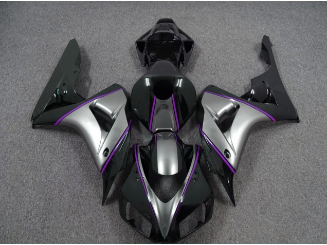 2006-2007 Silver with Dark Purple Pin Stripe Honda CBR1000RR Motorcycle Fairings Canada