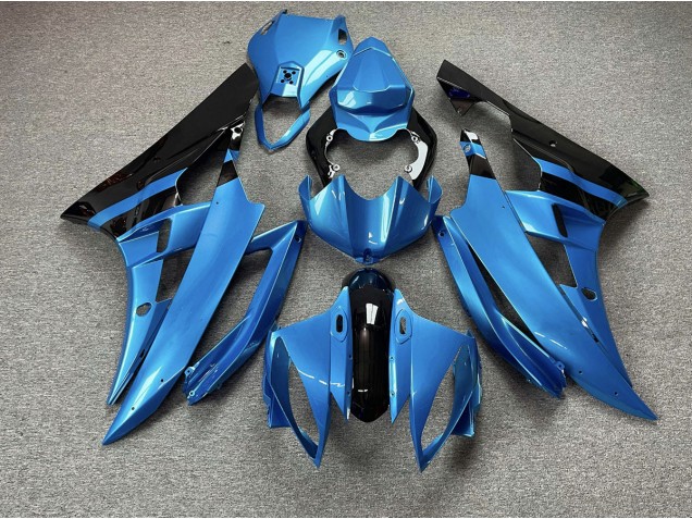 2006-2007 Sky Blue and Black Yamaha R6 Motorcycle Fairings Canada