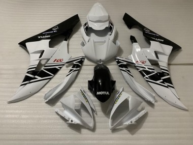 2006-2007 White Black Design Yamaha R6 Motorcycle Fairings Canada