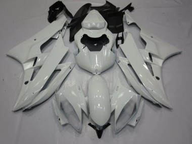 2006-2007 White Gloss Yamaha R6 Motorcycle Fairings Canada