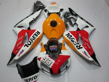 2006-2007 White Repsol 93 Honda CBR1000RR Motorcycle Fairings Canada