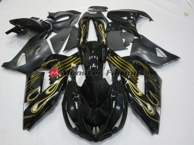 2006-2011 Black Gold Kawasaki ZX14R Motorcycle Fairings Canada