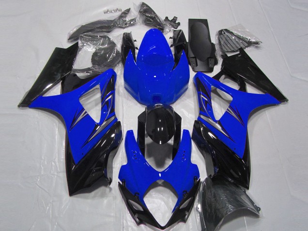 2007-2008 Blue and Black Suzuki GSXR 1000 Motorcycle Fairings Canada