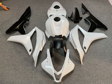 2007-2008 Clean White and Black Honda CBR600RR Motorcycle Fairings Canada