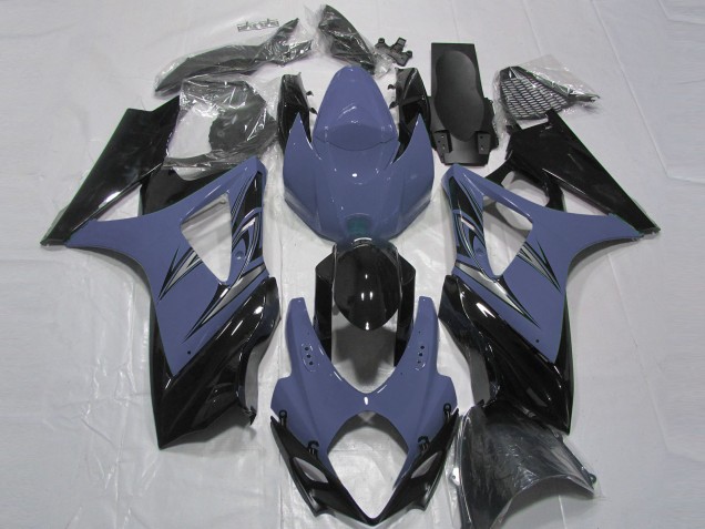 2007-2008 Dark Blue and Black Suzuki GSXR 1000 Motorcycle Fairings Canada