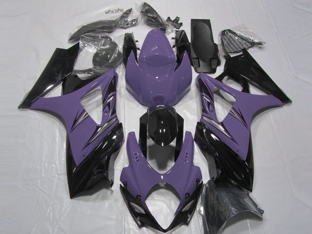 2007-2008 Dark Purple and Black Suzuki GSXR 1000 Motorcycle Fairings Canada