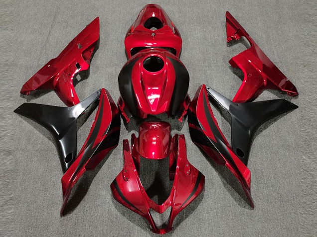 2007-2008 Deep Red OEM Style Honda CBR600RR Motorcycle Fairings Canada