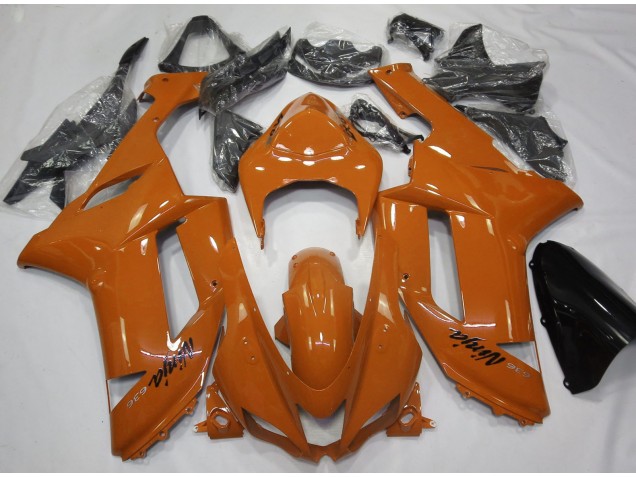 2007-2008 Gloss Orange Kawasaki ZX6R Motorcycle Fairings Canada