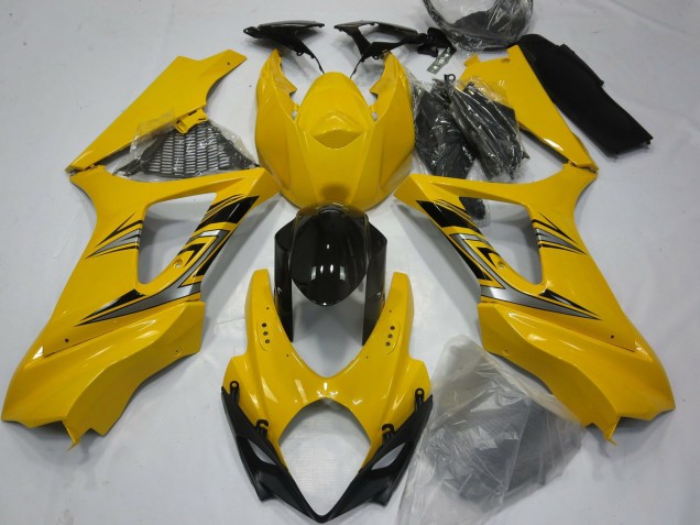 2007-2008 Gloss Yellow Suzuki GSXR 1000 Motorcycle Fairings Canada