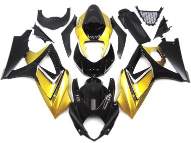 2007-2008 Gold Yellow Custom OEM Style Suzuki GSXR 1000 Motorcycle Fairings Canada