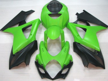 2007-2008 Matte Green Suzuki GSXR 1000 Motorcycle Fairings Canada